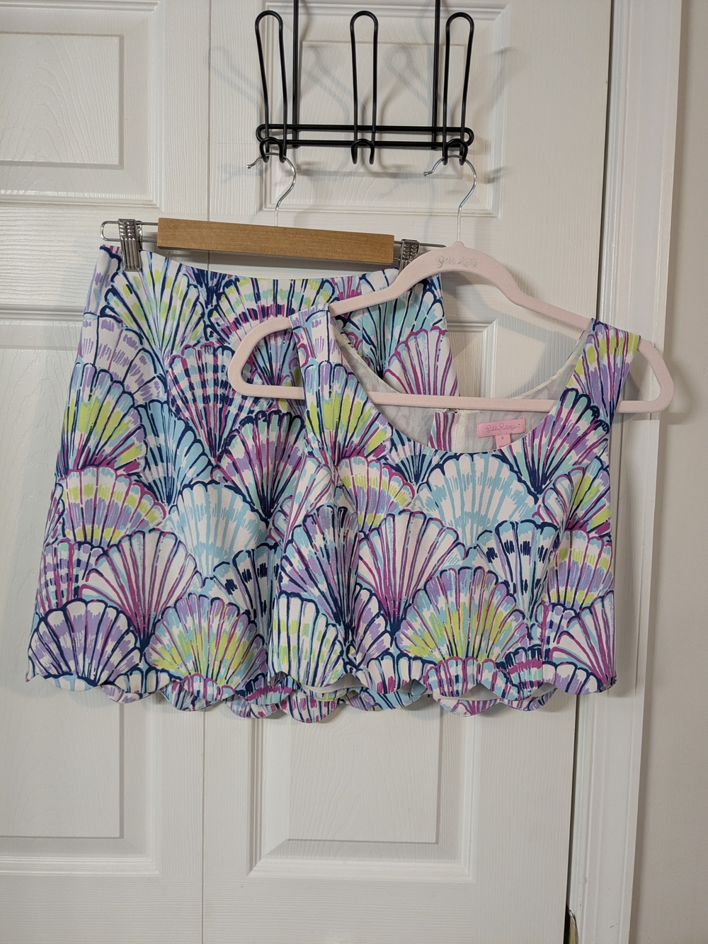 Lilly Pulitzer Size 6 Oh-ShellO Cadden Set Top & Skirt Set